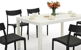 King/Provence wit en antraciet tuinmeubelset voor 6 personen Bica