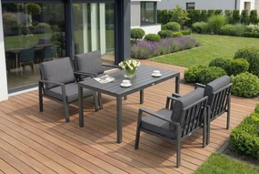 Zakintos Premium 4 antraciet aluminium tuinmeubelen Tuinpunt