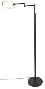 Design vloerlamp zwart incl. LED met touch dimmer - Notia