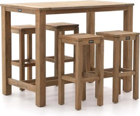 Barset ROUGH | 4 personen | Tuinset teakhout | 5-delig | Kees Smit Tuinmeubelen