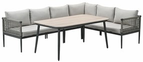 Garden Impressions Burela lounge dining set 5-delig rechts - taupe