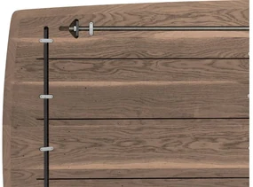 Goossens Excellent Eettafel Floyd, Semi rechthoekig 220 x 100 cm