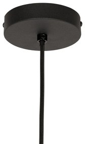 Design hanglamp zwart met goud glas - Bert