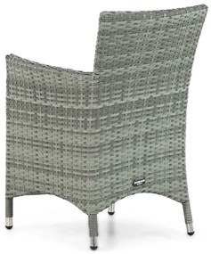 Tuinset 6 personen 240 cm Wicker Grijs Domani Furniture Miami/Graniet