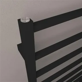 Eastbrook Tuscan Square handdoekradiator 50x120cm 460W zwart mat
