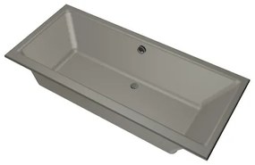 Xenz Kristal Ligbad - 180x80x48 - afvoer Midden - acryl - cement 6986-06