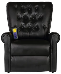 vidaXL Massagestoel kunstleer zwart