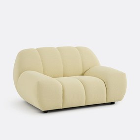 XL fauteuil, gewatteerde stof, NURIA