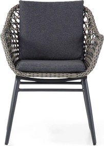 Tuinset 4 personen 180 cm Wicker Taupe Lifestyle Garden Furniture Dolphin/Veneto