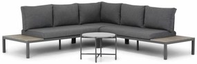 Hoek loungeset 5 personen Aluminium/polywood Grijs  Domani Furniture La Festa