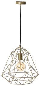 Industriële hanglamp goud - Framework Basic Modern Minimalistisch E27 Draadlamp rond Binnenverlichting Lamp