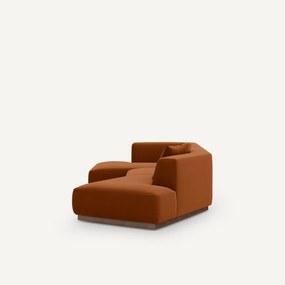 Linker open hoekbank fluweel, Jacopo