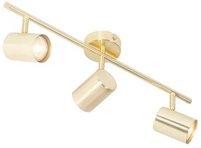 Moderne plafondlamp messing 3-lichts verstelbaar - Jeana