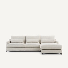 Hoekbank in getextureerd viscose/linnen, Alwine