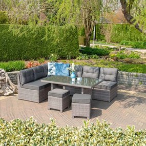 Garden Impressions Lapa lounge dining set 5-delig - grijs