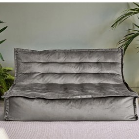Cloudy Velvet Zitzak - Grey