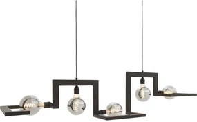 Goossens Hanglamp Anouk, Hanglamp met 5 lichtpunten exclusief lichtbron