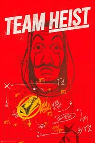 Poster Money Heist (La Casa De Papel) - Team Heist