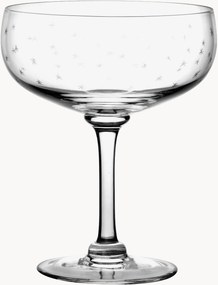 Mondgeblazen kristallen cocktailglazen Stars, 2-delig