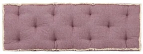 vidaXL Bankkussen pallet 120x40x7 cm bordeauxrood