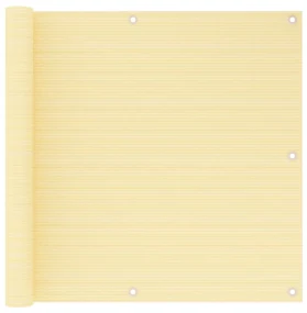 vidaXL Balkonscherm 90x600 cm HDPE beige