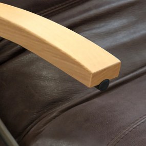 Het Anker Rasmus/Quartus/Quabbus Lederen Fauteuil Industrieel Met Arm Samenstellen