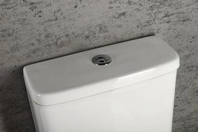Sapho Turku duoblok toilet randloos wit met zitting