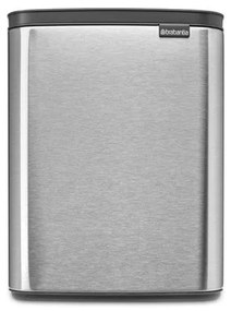 Brabantia Bo Afvalemmer - 12 liter - kunstof binnenemmer - matt steel fingerprint proof 230486