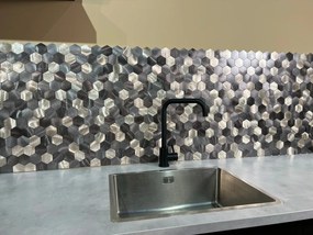 Zelfklevend Mozaïek Hexagon Nela - 30.5 cm x 30.5 cm x 0.40 cm | 0.5 kg | Paneli zelfklevende steenstrips