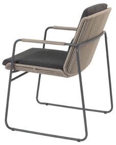 Taste by 4 Seasons Parma stapelbare tuinstoel antraciet  Tuinstoel    taupe weerbestendig