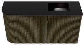Mondiaz Joya 80cm toiletmeubel ronding links shadow met wastafel faye rechts 1 kraangat urban