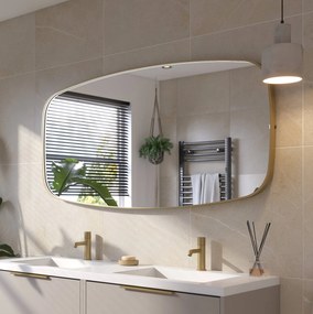 Ben Sandro Spiegel 40x4x80 cm Geborsteld Mat Goud