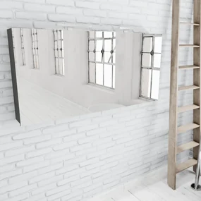 Zaro Beam antraciet spiegelkast 150x70x16cm 3 deuren