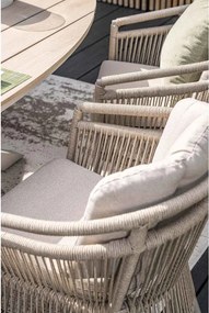Garden Impressions Sorong tuinset 7-delig - Tulli tuintafel 220x115 cm - light teak vironwood