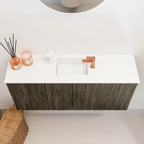 Mondiaz Joya 90cm toiletmeubel shadow met wastafel faye midden 1 kraangat talc