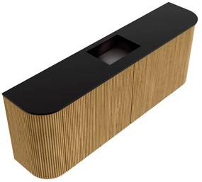 Mondiaz Joya 115cm toiletmeubel ronding links/rechts oak met wastafel faye midden zonder kraangat urban