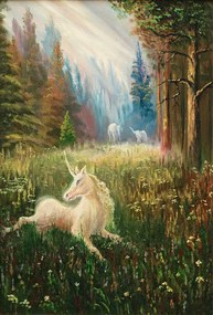 Ilustratie unicorn, Pobytov