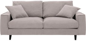 Goossens Bank Jonas beige, stof, 2,5-zits, urban industrieel
