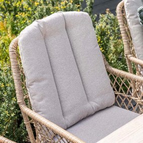 Garden Impressions Kalibo tuinset 5-delig - Tulli tuintafel Ø122x75 cm light teak vironwood