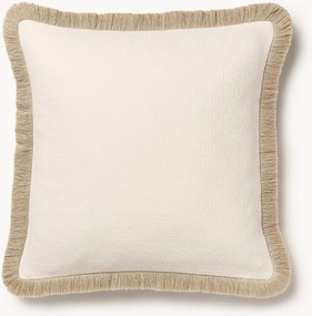 Textuur kussenhoes Viona met franjes