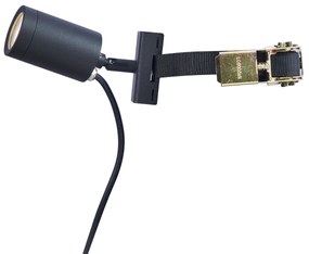 Buitenspot zwart voor aan boom GU10 50mm draai- en kantelbaar IP65 - Solo