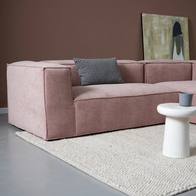 Bank Oud Roze Met Chaise Longue Rechts