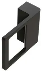 Riho Scandic X204 douchecabine links 90x90cm zwart mat