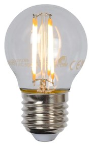 Lucide Bulb dimbare LED lamp 2700K E27 4W 4.5cm transparant