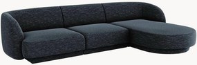 Chenille hoekbank Miley (4-zits)
