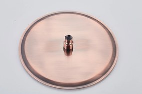 Saniclear Copper hoofddouche 20cm geborsteld koper