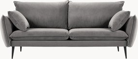 Bank Elio (3-zits) met fluweellook, B 198 cm