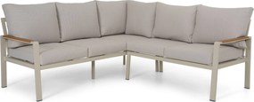 Hoek loungeset  Aluminium Taupe  Domani Furniture Leaf