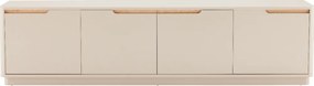 Mat Tv-meubel Grijsbeige - 200x40x51cm.