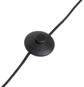 Retro vloerlamp geel met brons - Milou